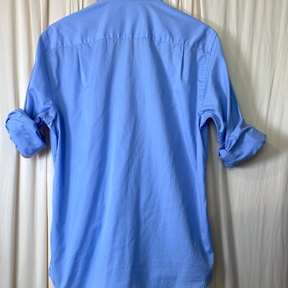 Nautica Blue Button Down Shirt Large - Picture 6 of 8